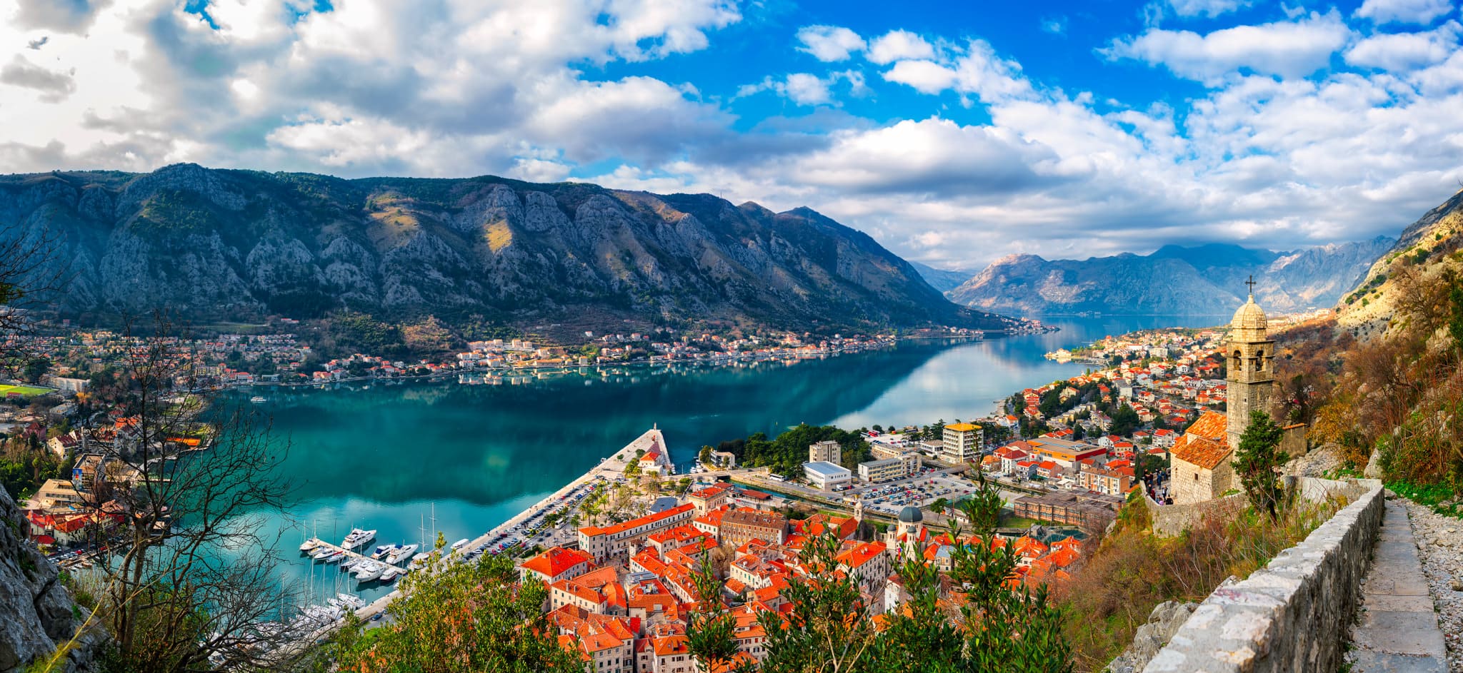Kotor-Panorama-Daylight-Adriatic-Sea